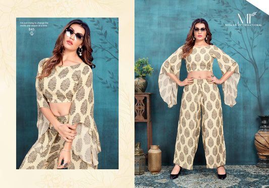 845 Rihana Vol 1 Moksh Muslin Co Ord Set