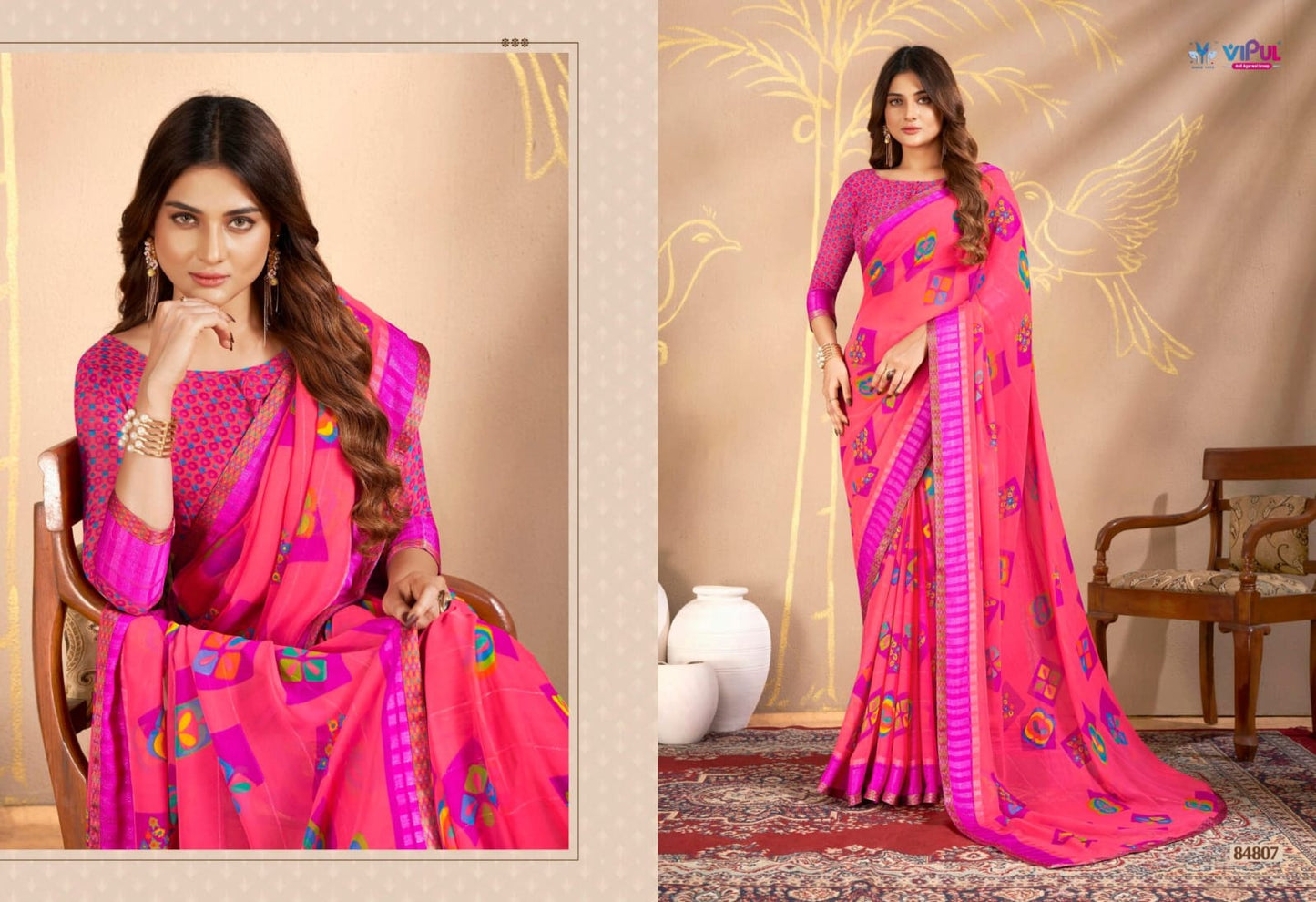 84807 Shilpa Vol 2 Vipul Georgette Sarees