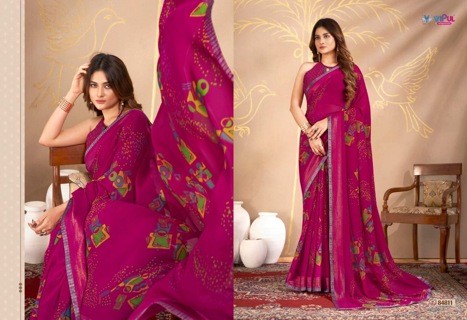 84811 Shilpa Vol 2 Vipul Georgette Sarees