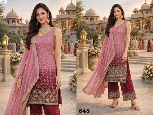 848 Aura Mrudangi Georgette Readymade Suits