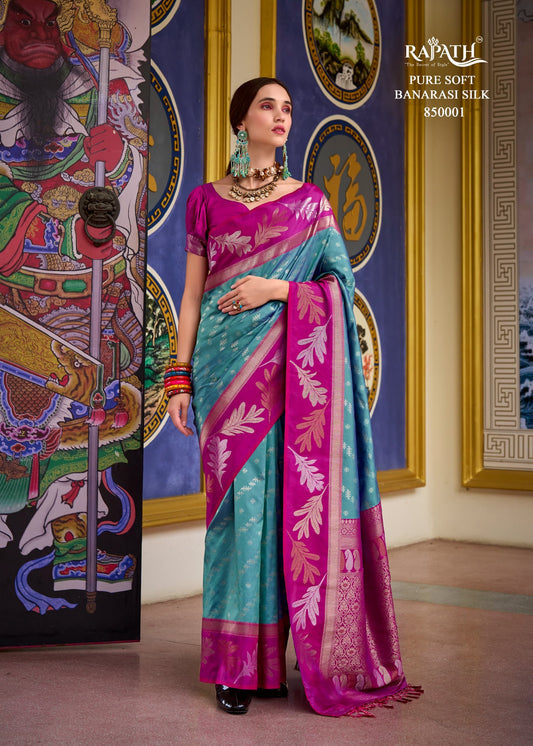 850001 Leaf Rajpath Silk Sarees