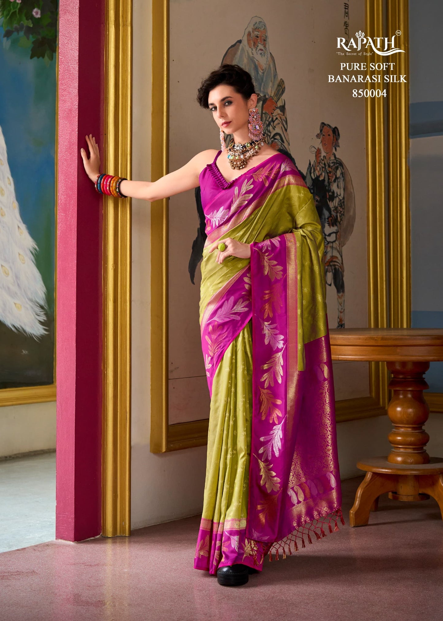 850004 Leaf Rajpath Silk Sarees