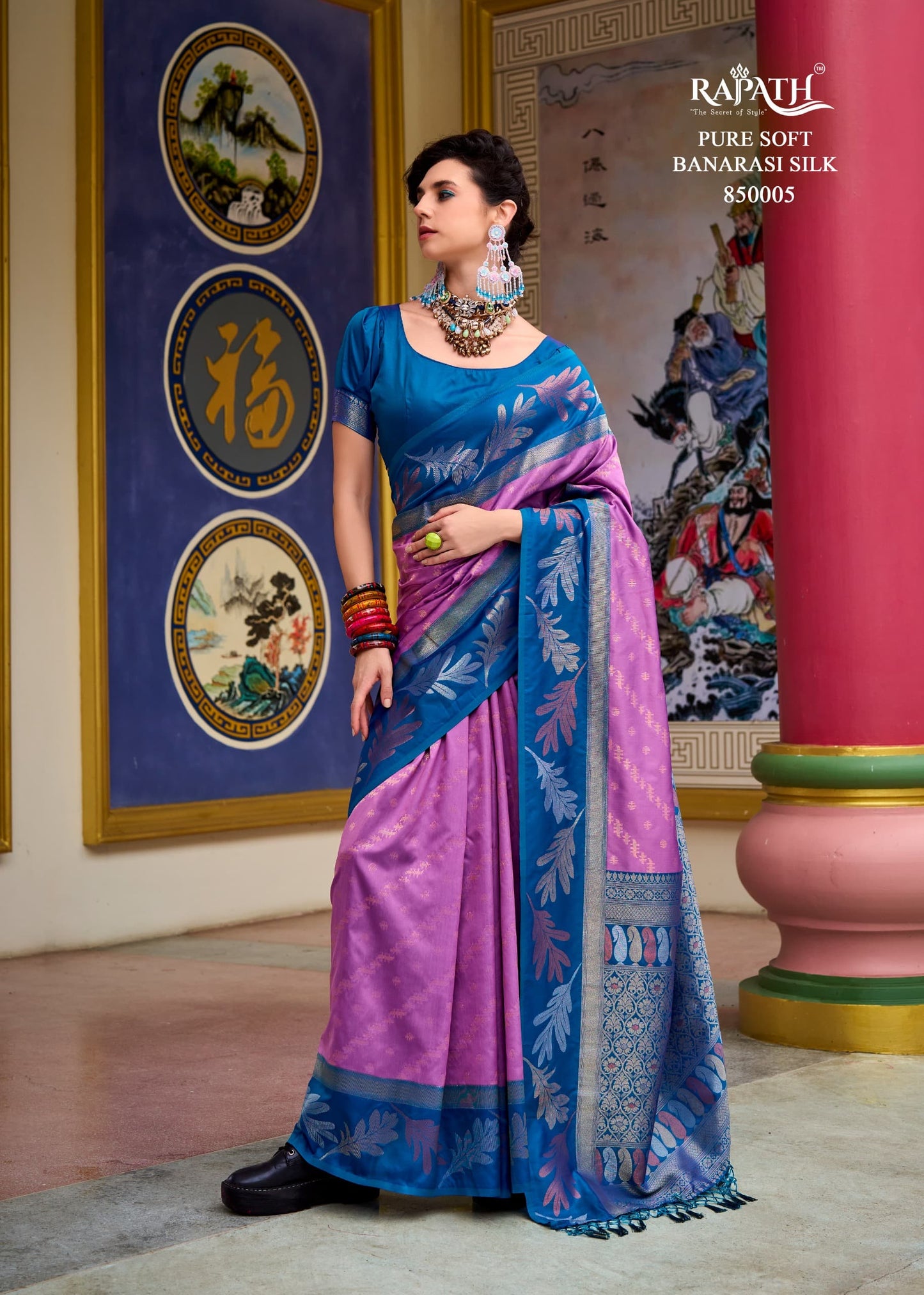 850005 Leaf Rajpath Silk Sarees