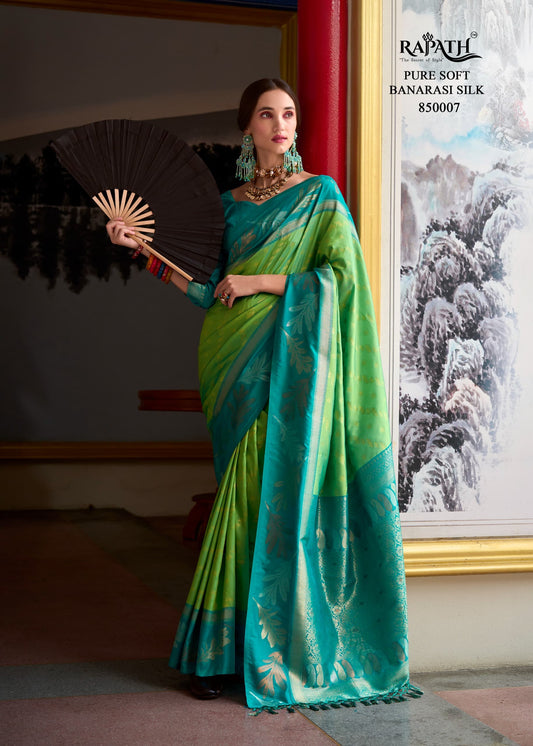 850007 Leaf Rajpath Silk Sarees