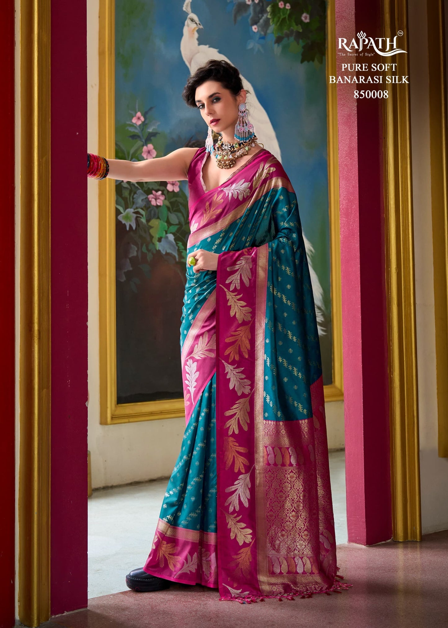 850008 Leaf Rajpath Silk Sarees