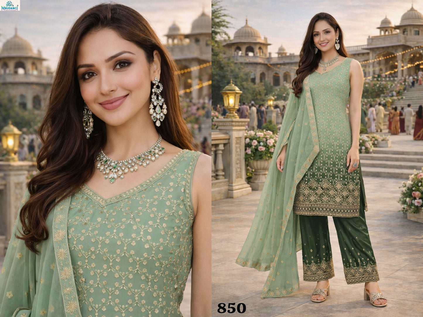 850 Aura Mrudangi Georgette Readymade Suits