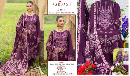 3042 Zarqash Pakistani Salwar Suits