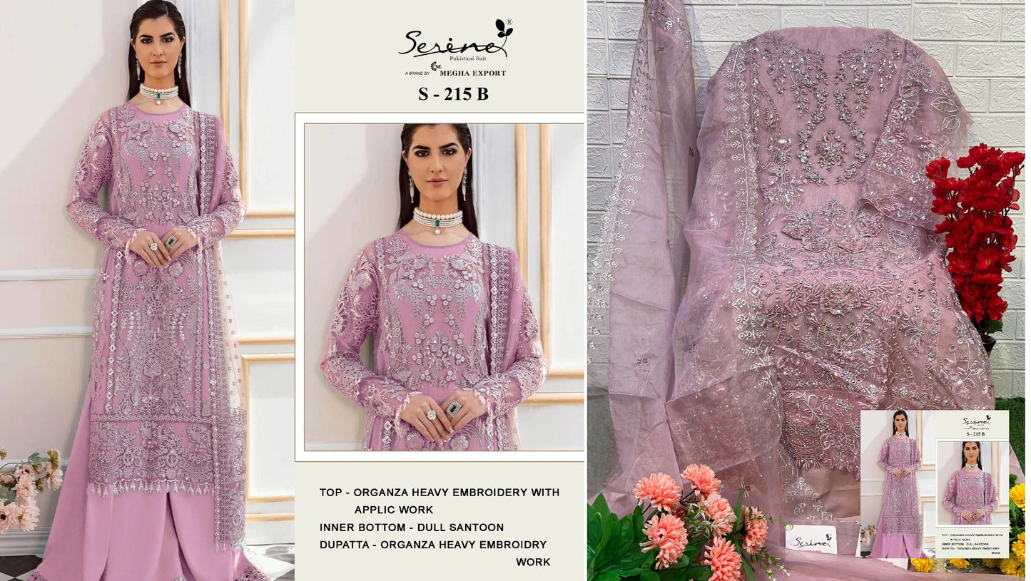 S-215B Serine Pakistani Salwar Suits