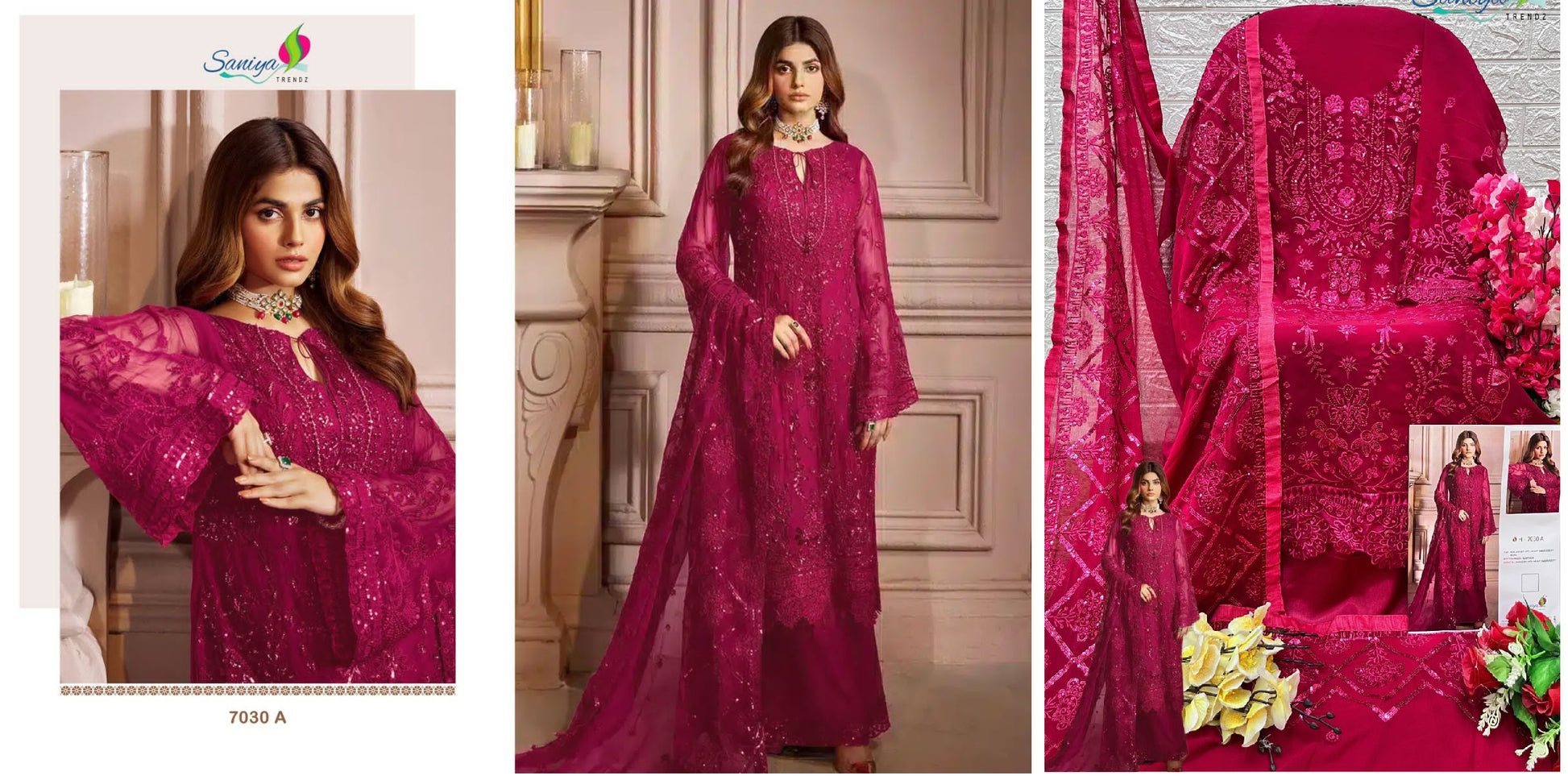 7030A Saniya Trendz Pakistani Salwar Suits