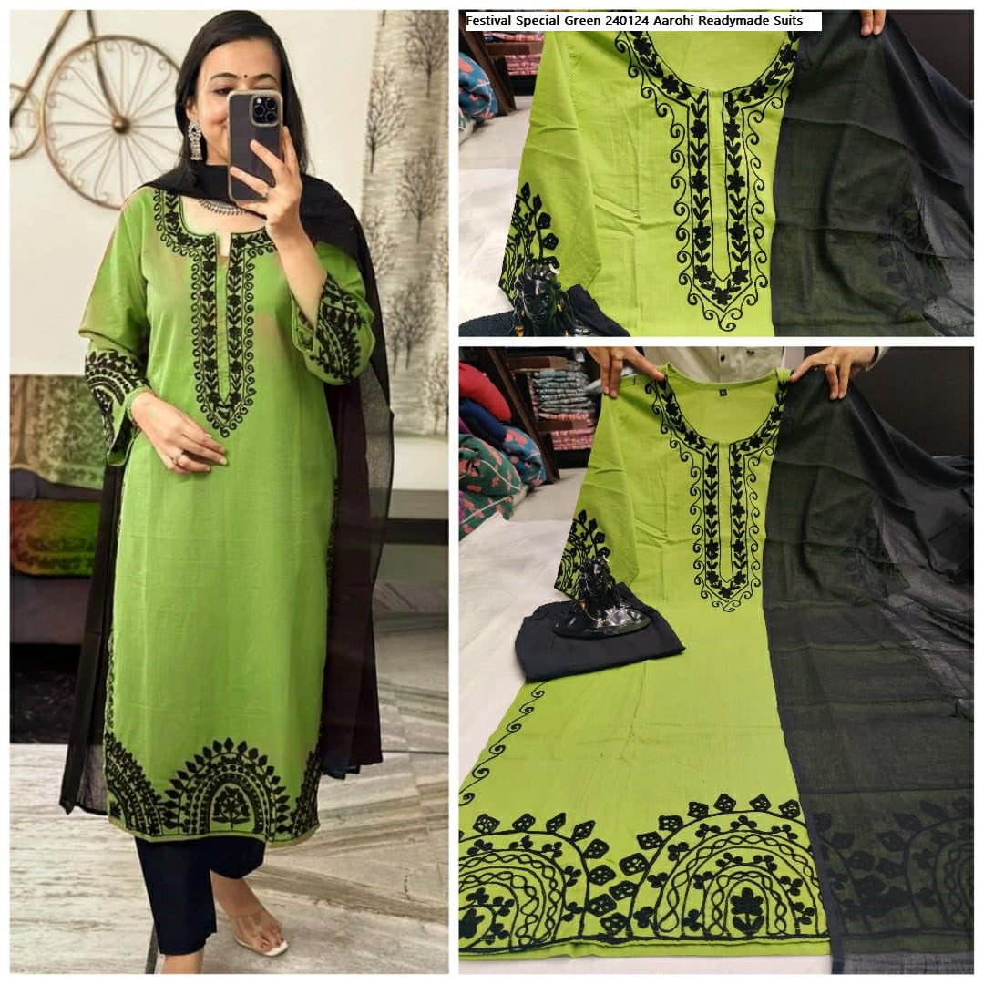 Festival Special 240124 Green Aarohi Readymade Suits