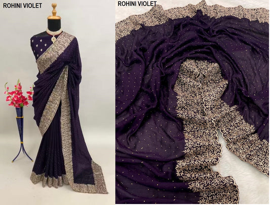 Rohini Violet Bt Sarees
