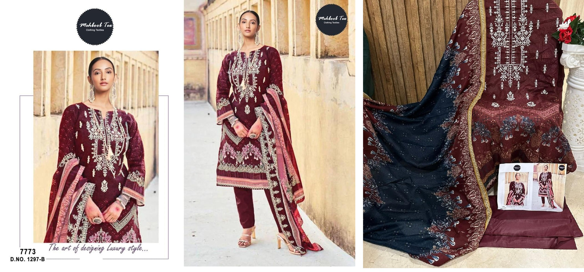 1297B Mehboob Tex Pakistani Salwar Suits