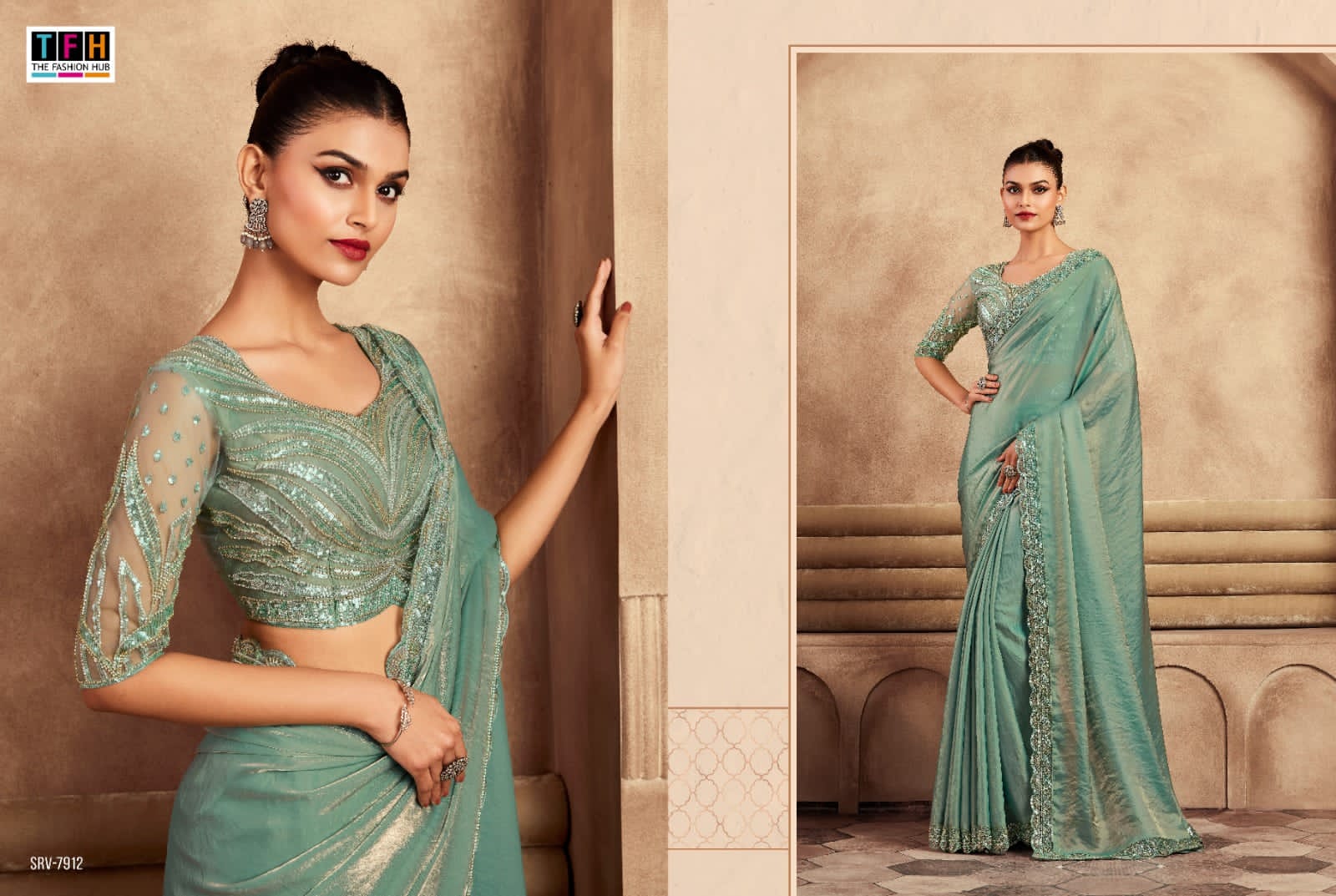 7912 Sarvaratna Tfh Sarees