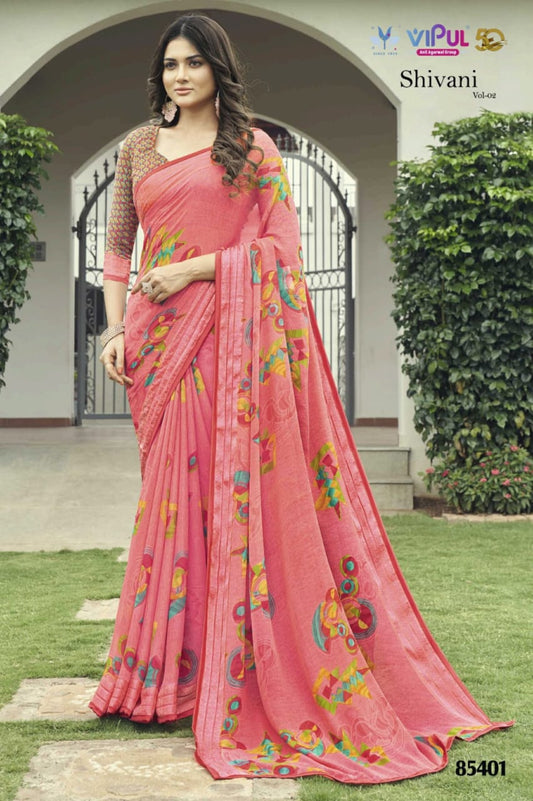 85401 Shivani Vol 2 Vipul Georgette Sarees