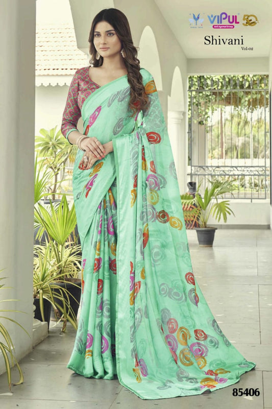 85406 Shivani Vol 2 Vipul Georgette Sarees