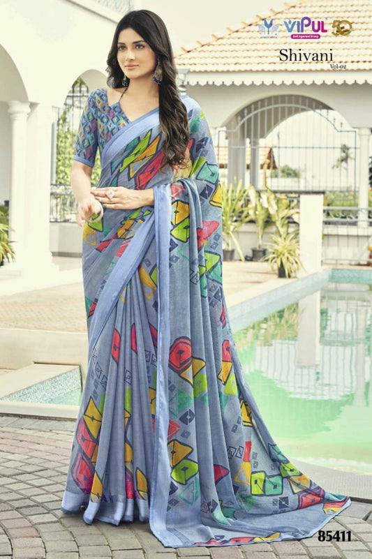 85411 Shivani Vol 2 Vipul Georgette Sarees