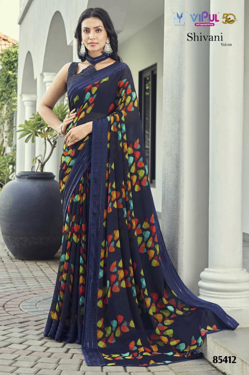 85412 Shivani Vol 2 Vipul Georgette Sarees