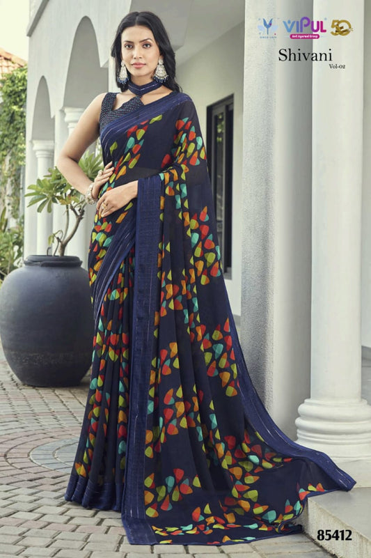 85412 Shivani Vol 2 Vipul Georgette Sarees