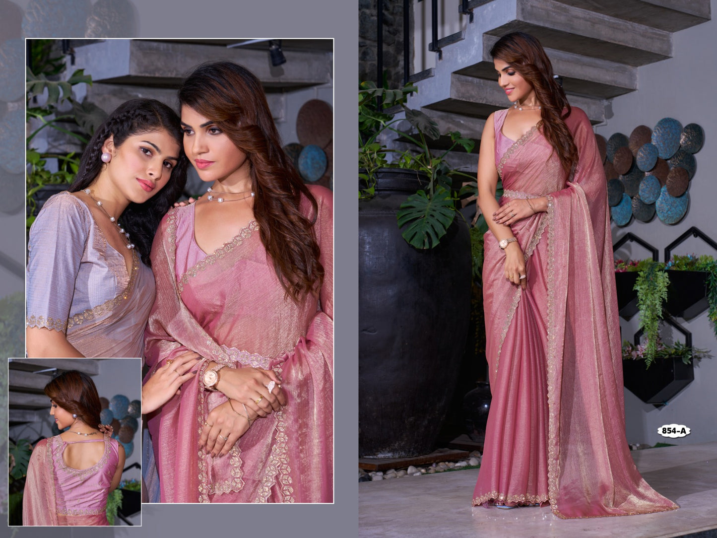854A Mehek Silk Satin Sarees