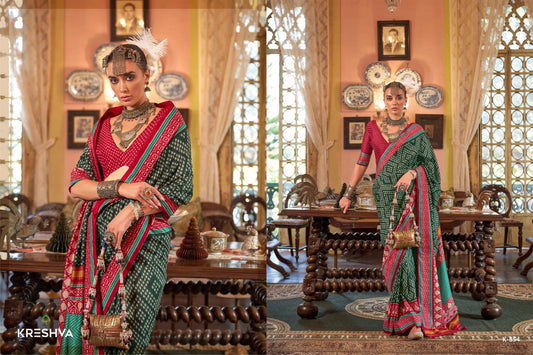 854 Pankhpatola Kreshva Pv Silk Sarees