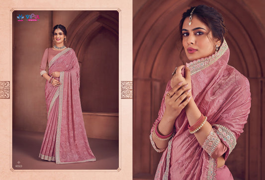 85513 Saubhagyashree Vipul Bridal Wear Sarees