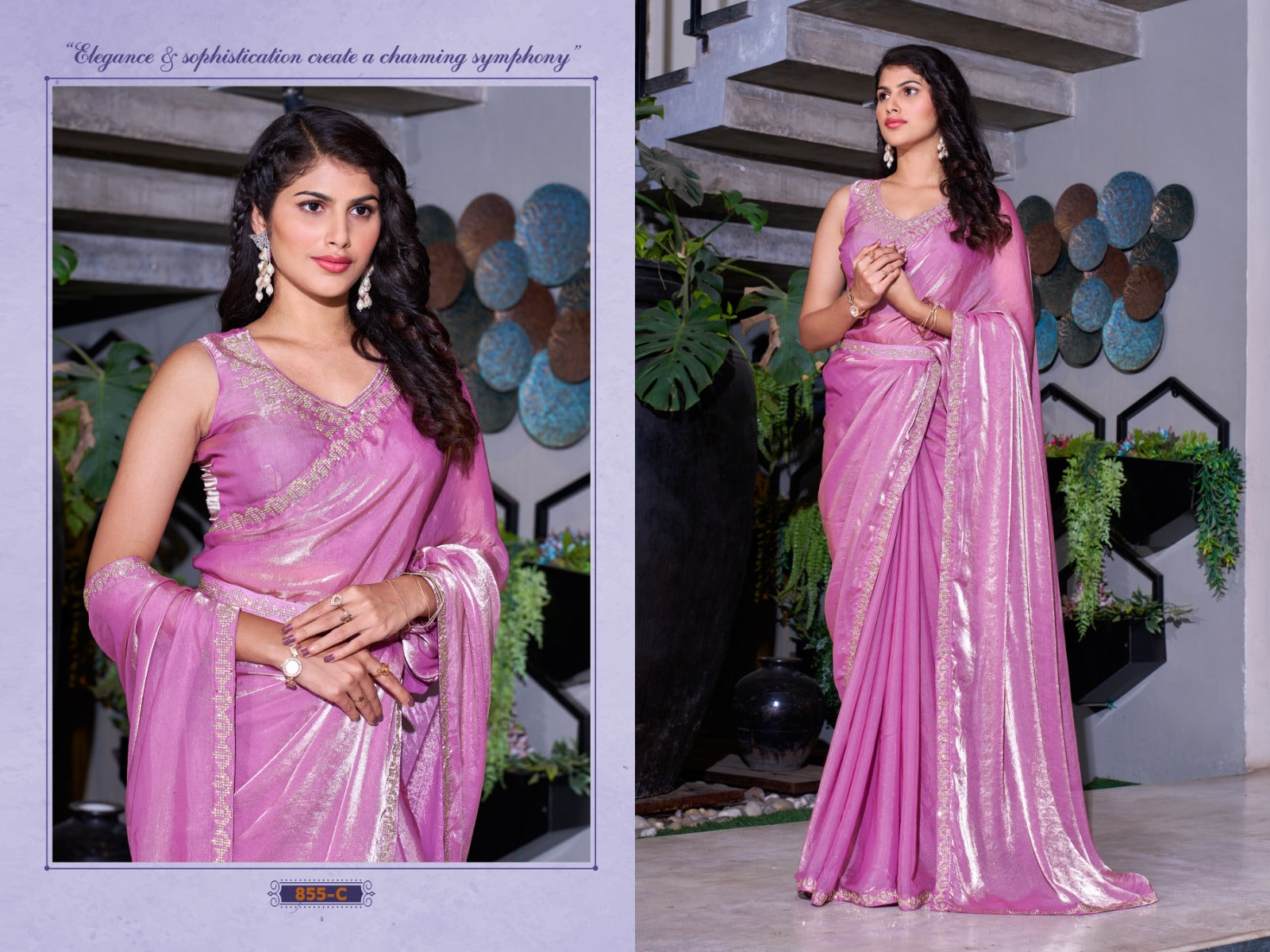855C Mehek Satin Silk Sarees