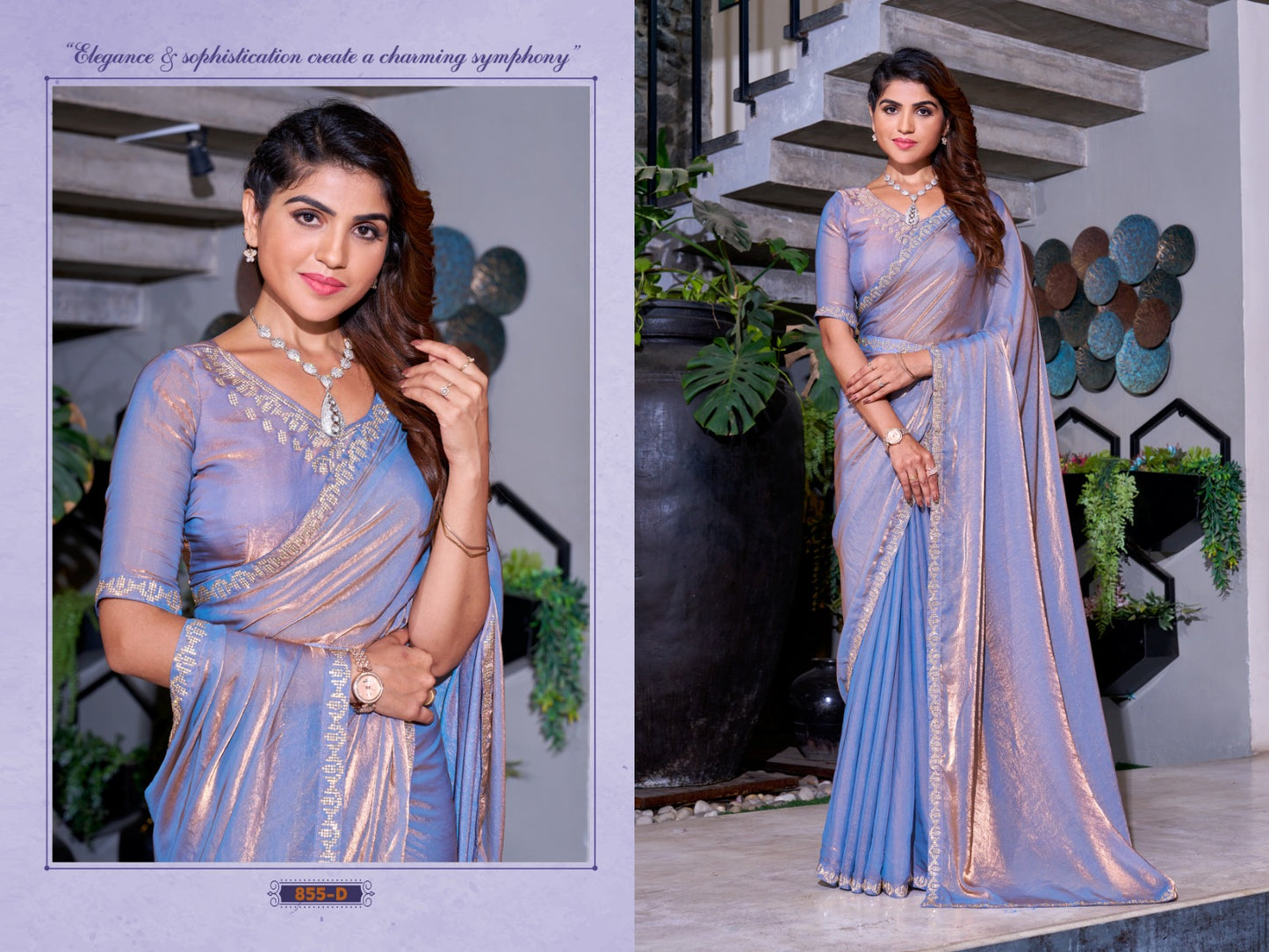 855D Mehek Satin Silk Sarees