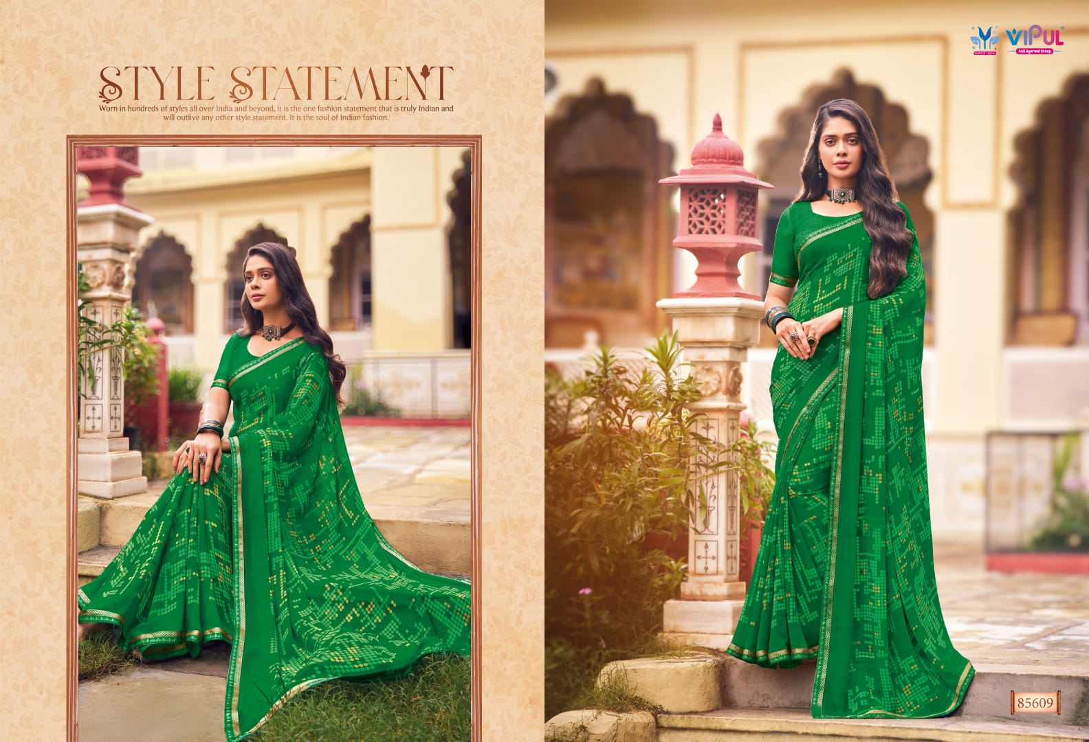 85609 Tulsi Vol 9 Vipul Georgette Sarees