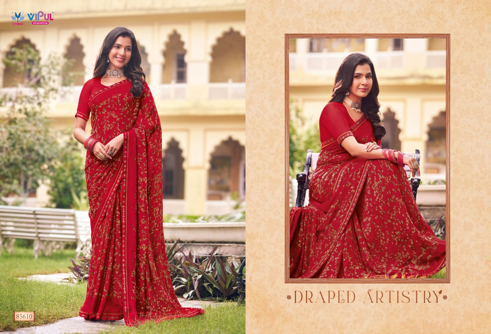 85610 Tulsi Vol 9 Vipul Georgette Sarees