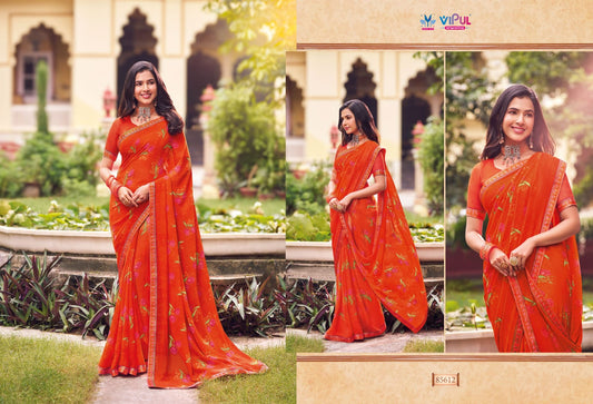 85612 Tulsi Vol 9 Vipul Georgette Sarees