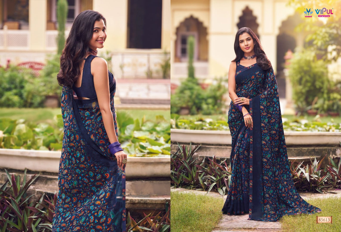 85613 Tulsi Vol 9 Vipul Georgette Sarees