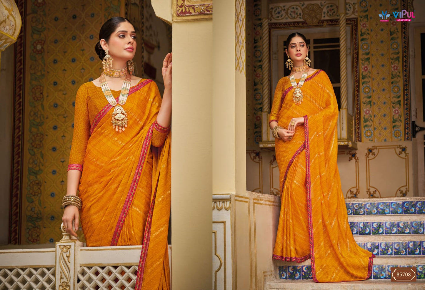 85708 Sugandha Vol 3 Vipul Georgette Sarees