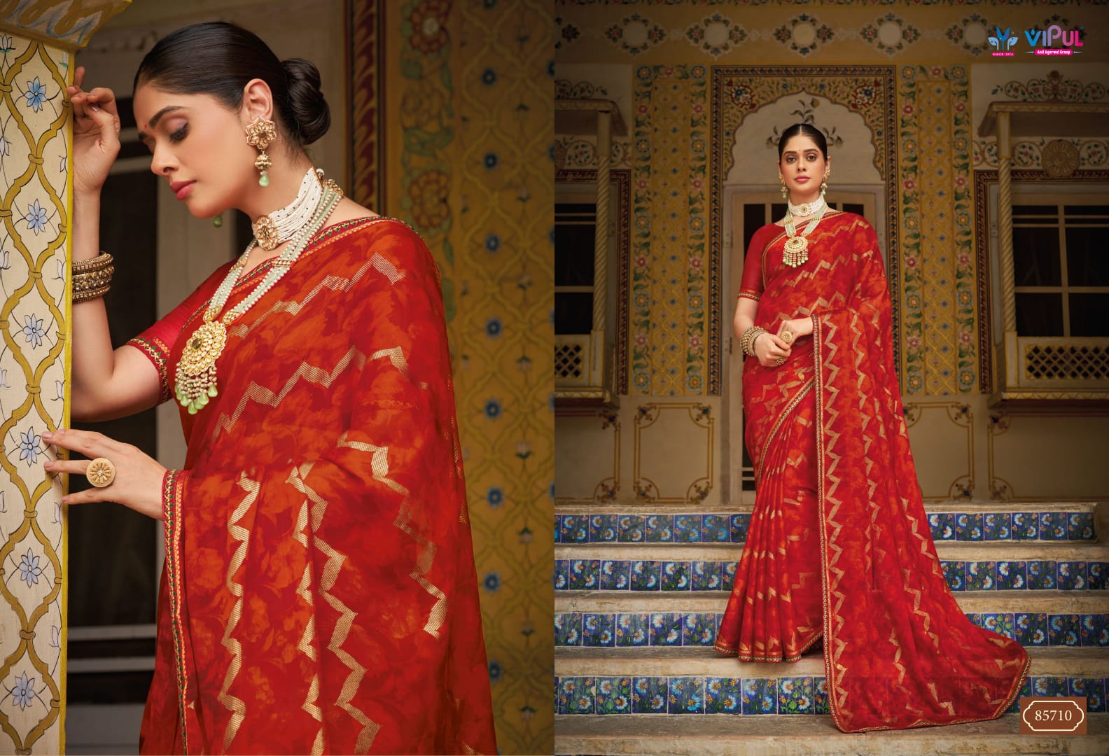 85710 Sugandha Vol 3 Vipul Georgette Sarees