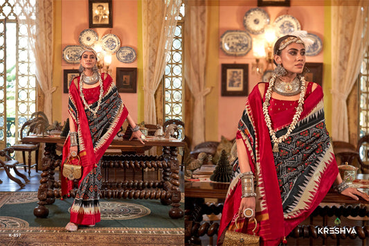 857 Pankhpatola Kreshva Pv Silk Sarees