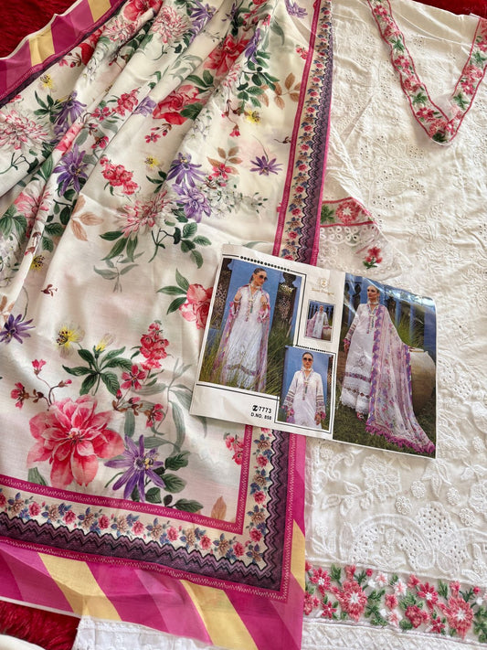 858 Ziaaz Designs Embroidery Pakistani Salwar Suits