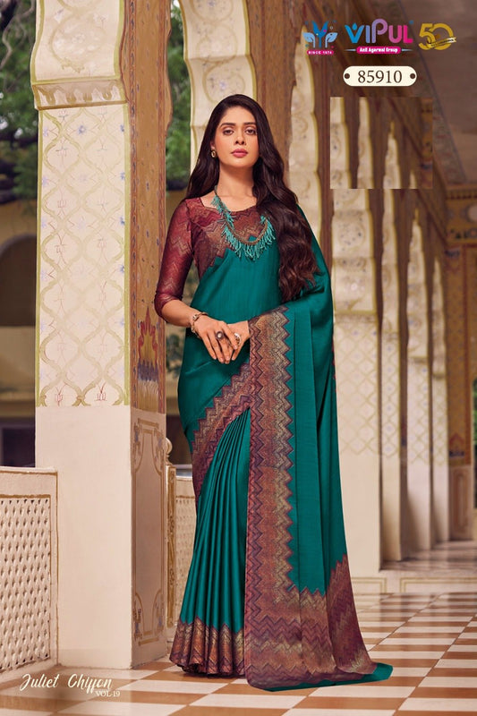 85910 Juliet Vol 19 Vipul Chiffon Sarees