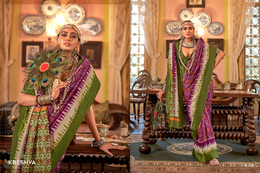 859 Pankhpatola Kreshva Pv Silk Sarees