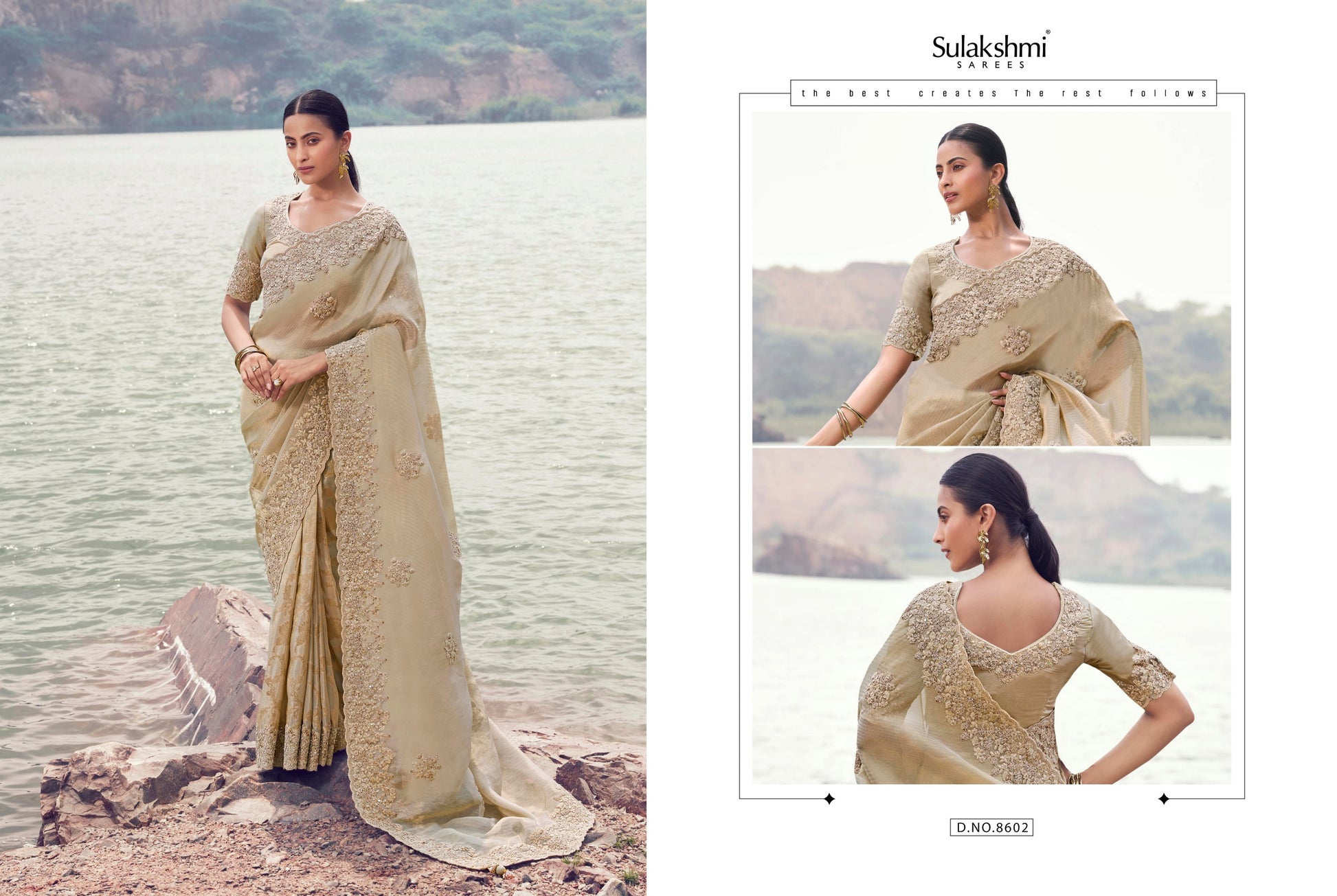 8602 Varenya Sulakshmi Prints Tissue Silk Sarees