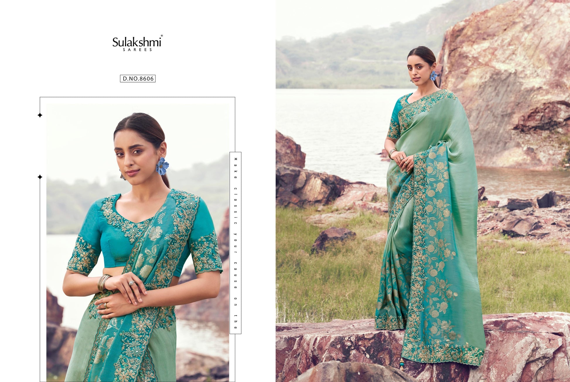 8606 Varenya Sulakshmi Prints Bhagalpuri Tissue Silk Sarees