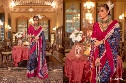 860 Pankhpatola Kreshva Pv Silk Sarees