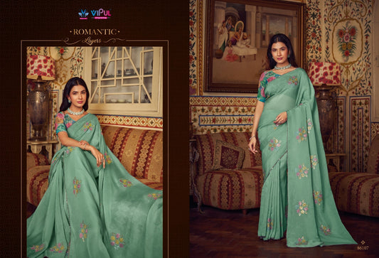 86107 Alia Vipul Chiffon Sarees