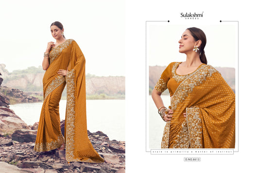 8613 Varenya Sulakshmi Prints Pure Satin Silk Sarees