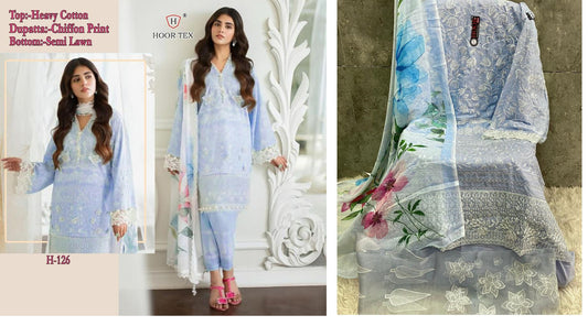 H-126 Hoor Tex Pakistani Salwar Suits
