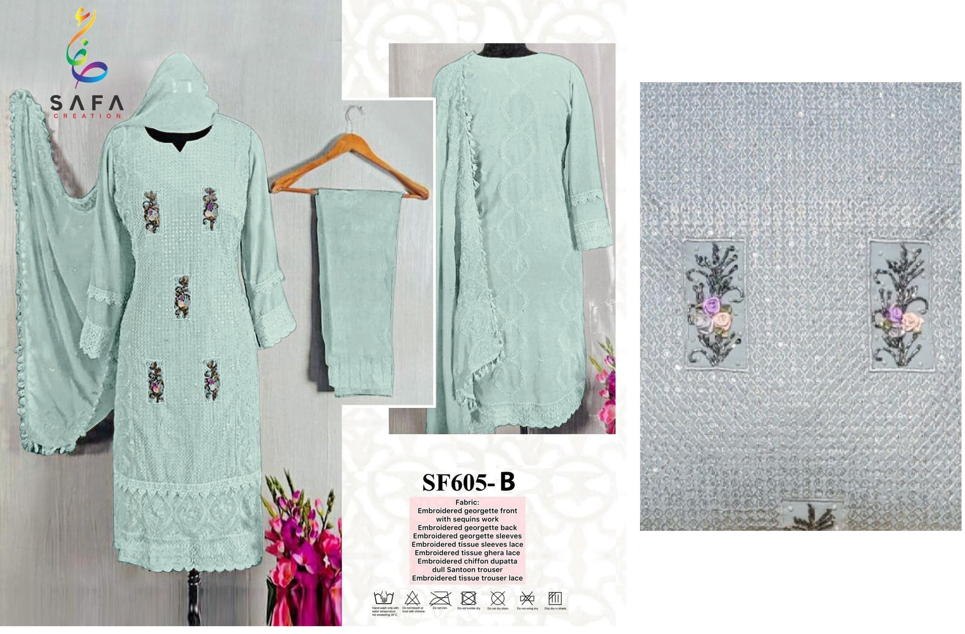 605B Safa Creation Pakistani Salwar Suits