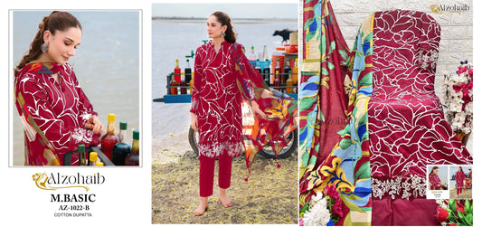 1022B M Basic Al Zohaib Pakistani Salwar Suits