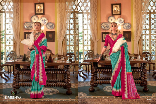 861 Pankhpatola Kreshva Pv Silk Sarees