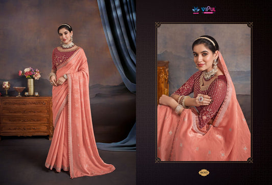 86305 Jannat Vipul Organza Sarees