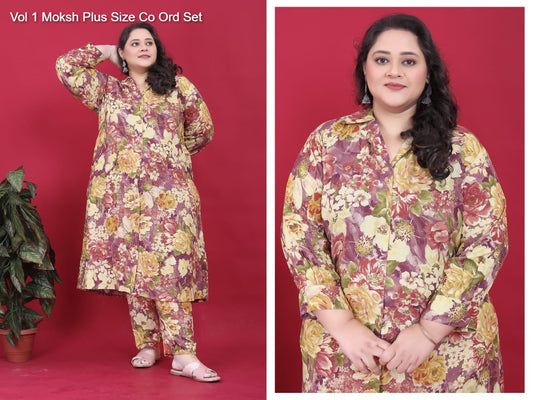 8631 Vol 1 Moksh Plus Size Co Ord Set