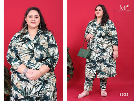 8632 Big Size Vol 2 Moksh Rayon Co Ord Set