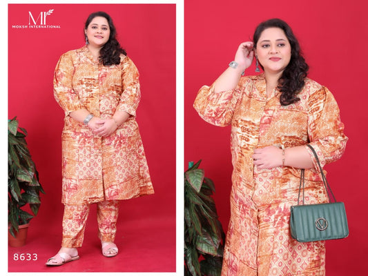 8633 Big Size Vol 2 Moksh Rayon Co Ord Set